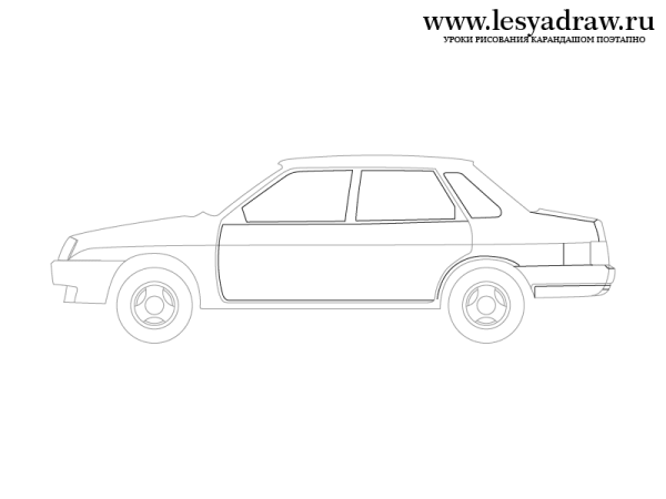 ВАЗ 2109 контур машины