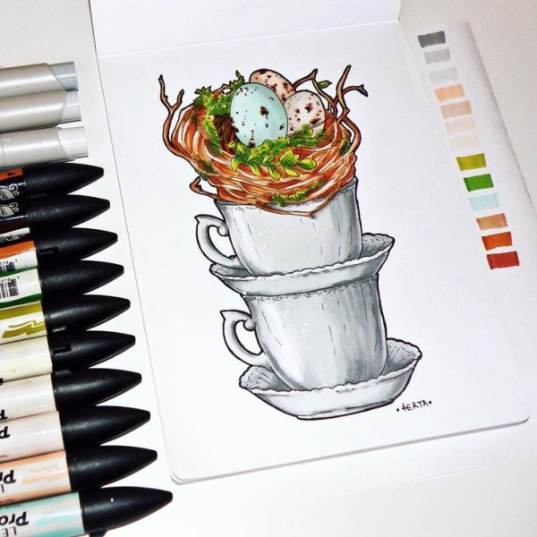 Темы для рисования маркерами