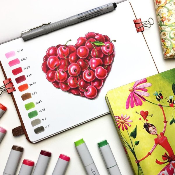 Рисование маркерами для начинающих