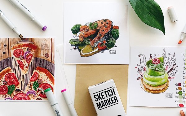 Маркеры для скетчинг