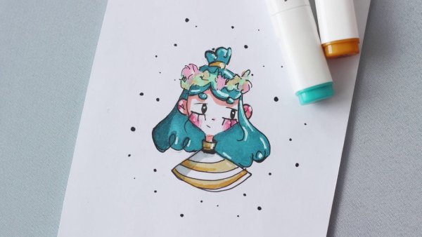 Рисование маркерами для скетчинга