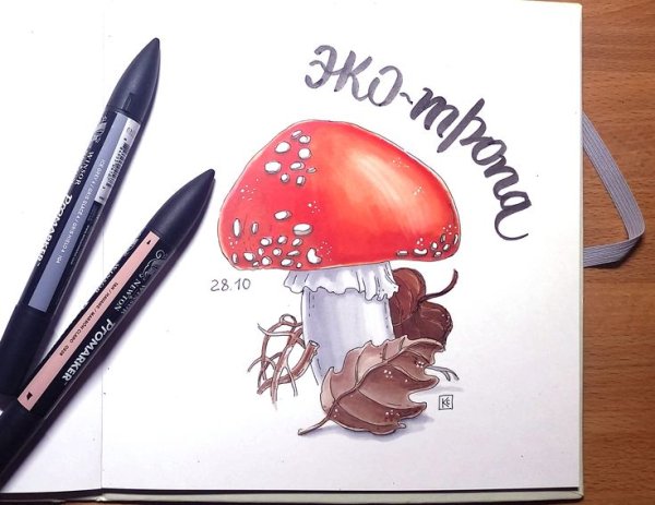 Рисунки для скетчбука маркерами для скетчинга