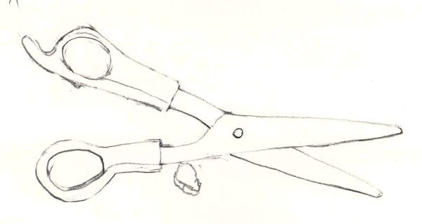 Ножницы раскраска