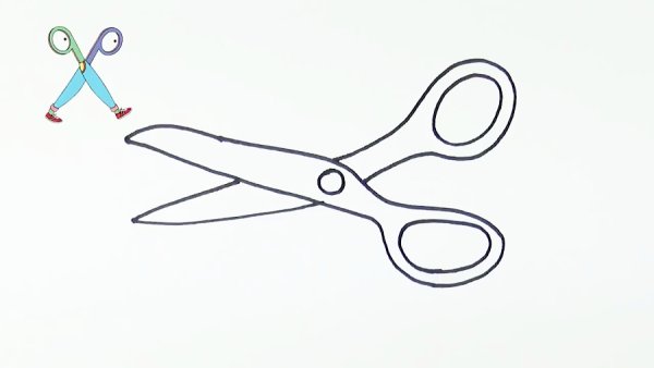 Рисуем ножницы с детьми