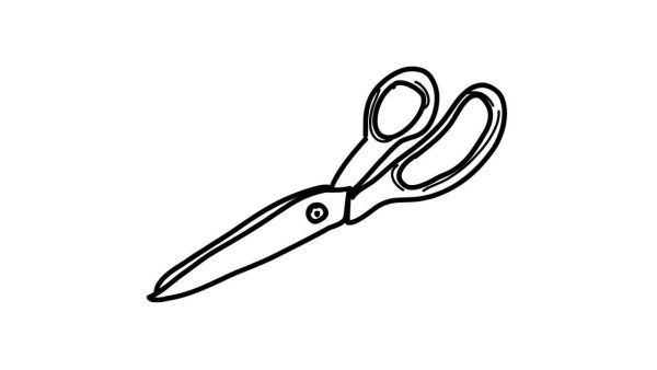 Рисуем ножницы с детьми пошагово