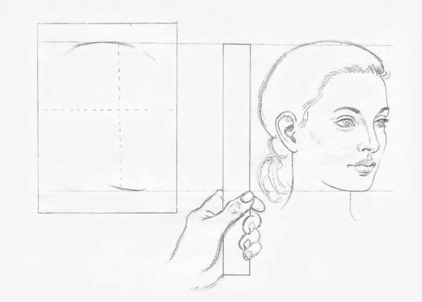 Графический портрет поэтапно