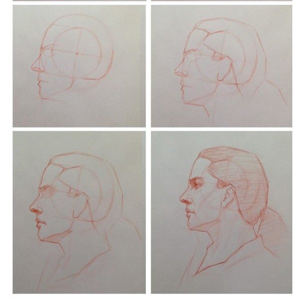 Поэтапное академическое рисование портрета