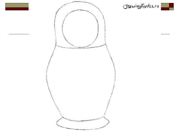 Матрешка 3 класс изо