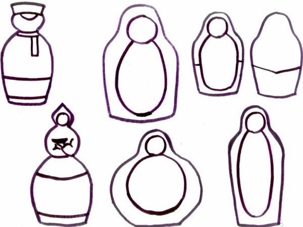 Алгоритм рисования матрешки