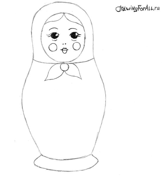 Раскраски русские матрешки