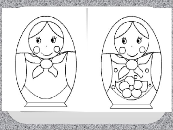 Рисование матрешки урок изо
