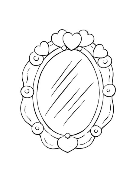 Зеркало раскраска