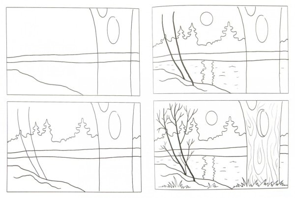 Нарисовать зеркало