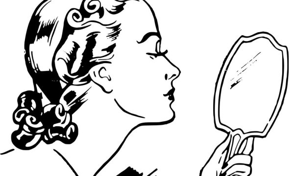 Зеркальце в стиле поп арт