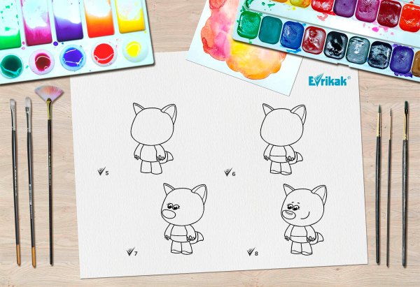 Рисуем МИМИМИШЕК поэтапно