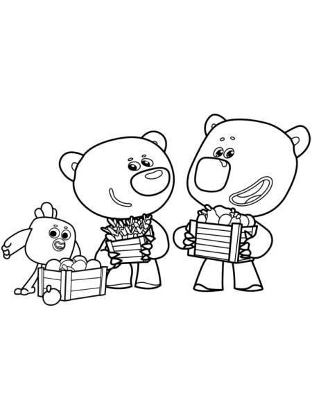 Раскраски Мимимишки тучка и Кеша