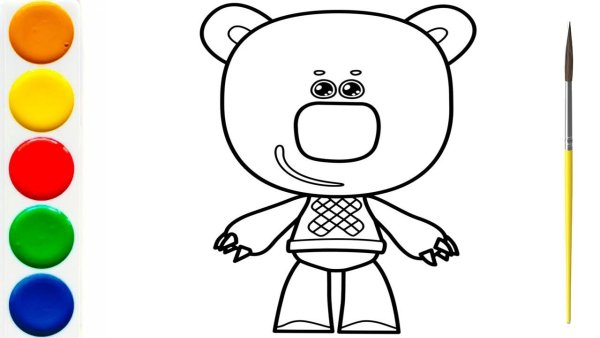 Раскраски для детей Мимимишки