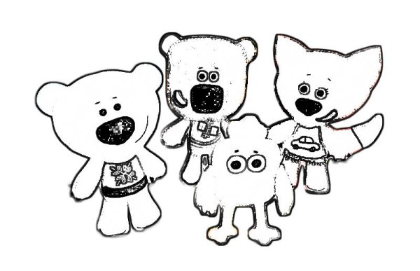 Раскраски для детей Мимимишки