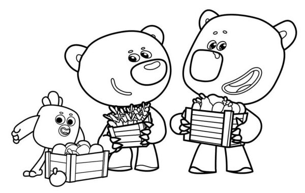 Макси раскраска Мимимишки