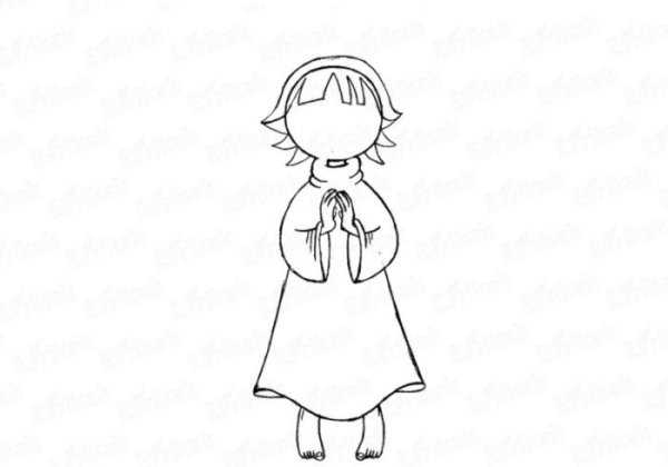 Рисунок ангела поэтапно