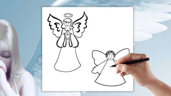 Уроки рисования ангелов
