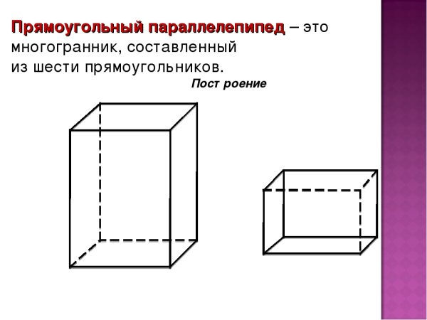 Прямоугольный параллелепипед и куб презентация