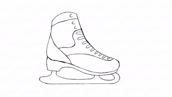 Коньки раскраска
