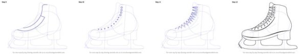 Коньки рисовать поэтапно
