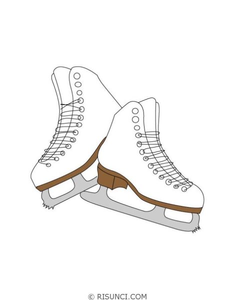 Коньки карандашом