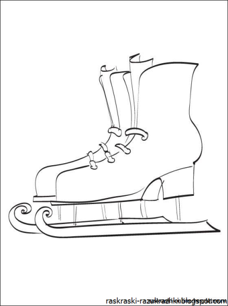Коньки раскраска