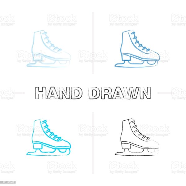 Коньки рисовать поэтапно