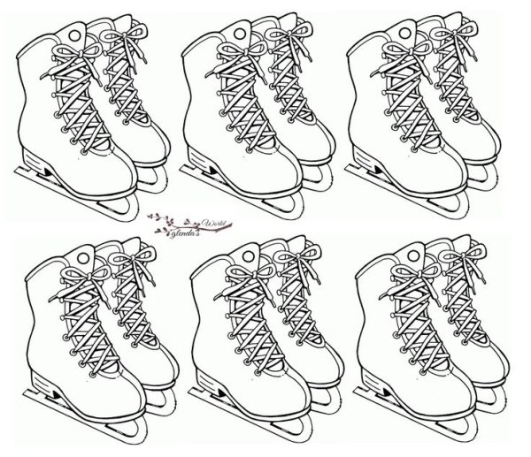 Референс карандашом коньки