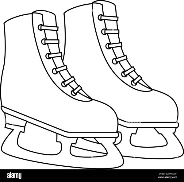 Раскраска коньки для детей 5 лет