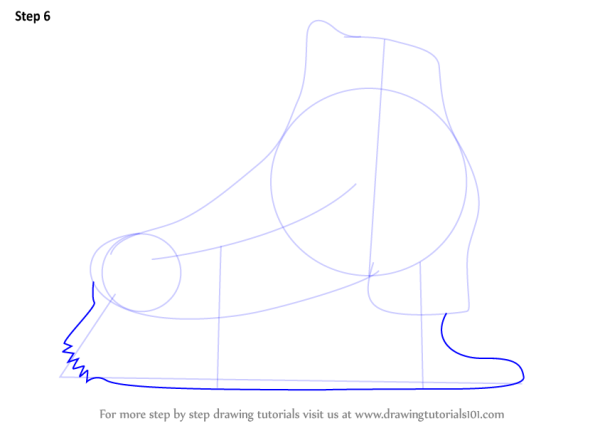 Нарисовать коньки пошагово