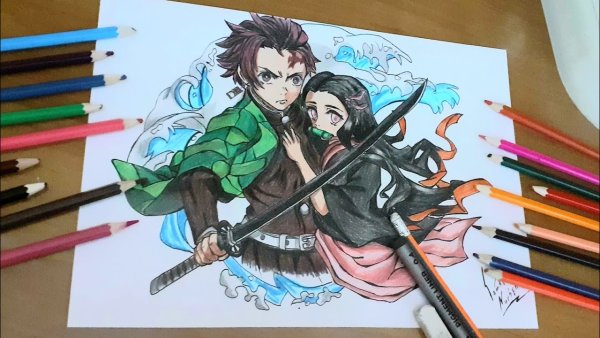 Клинок рассекающий демонов для срисовки