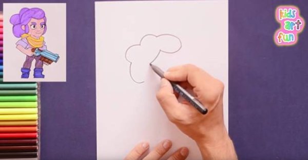 Рисунок Шелли фломастерами