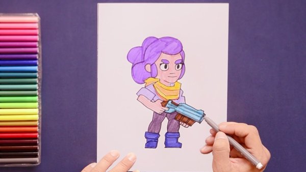 Brawl Stars Шелли drawn
