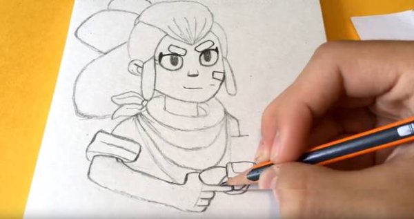 Шелли нарисовать карандашом