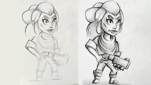 Как нарисовать рисунок Шелли