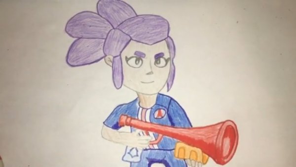 PSG Шелли из БРАВЛ старс арт