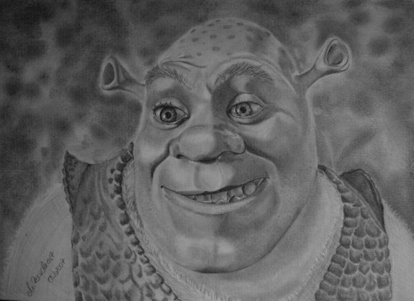 Шрек рисунок