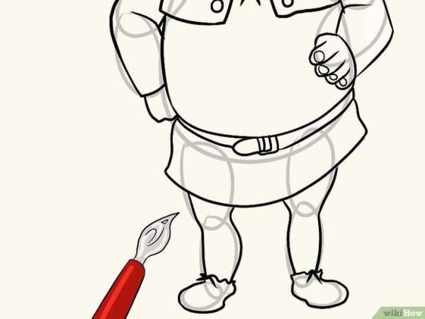 Шрек поэтапно карандашом