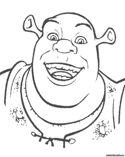 Голова Шрека рисунок