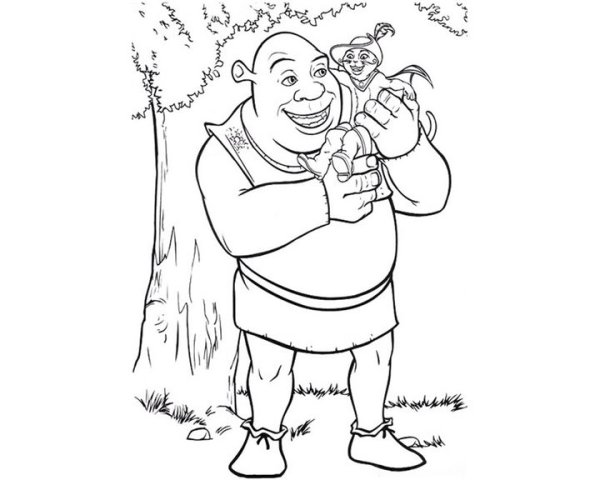 Шрек рисунок для детей