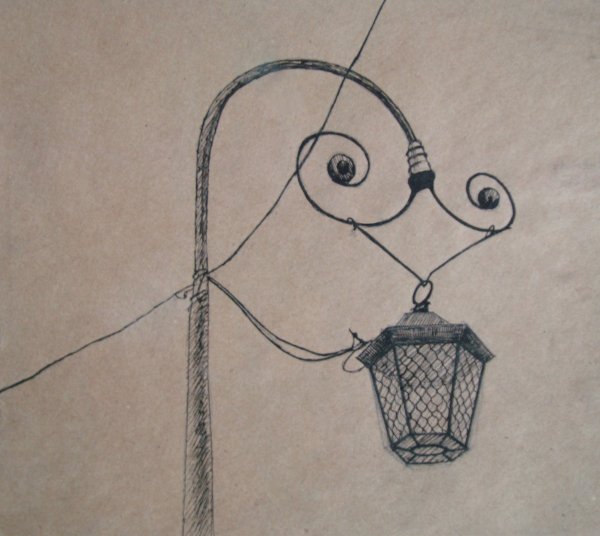 Рисование фонаря