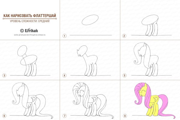 Как нарисовать пони карандашом поэтапно