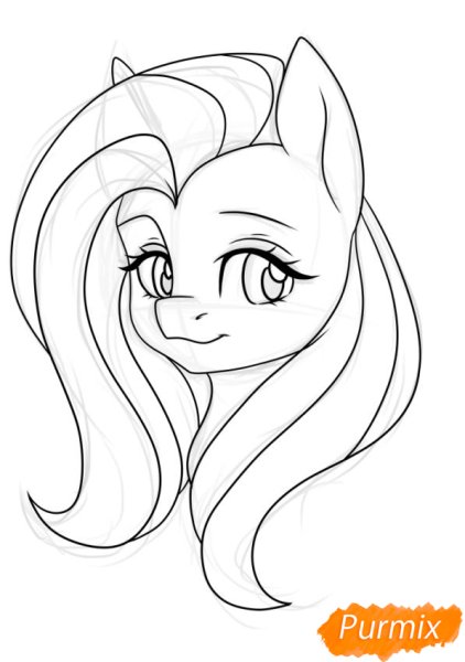 Легкие рисунки Флаттершай