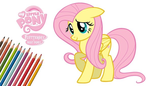 Флаттершай рисунок карандашом
