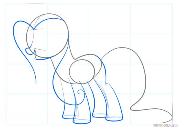 Флаттершай нарисовать поэтапно