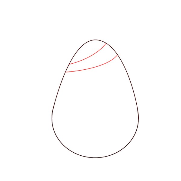 Поэтапное рисование пасхального яйца